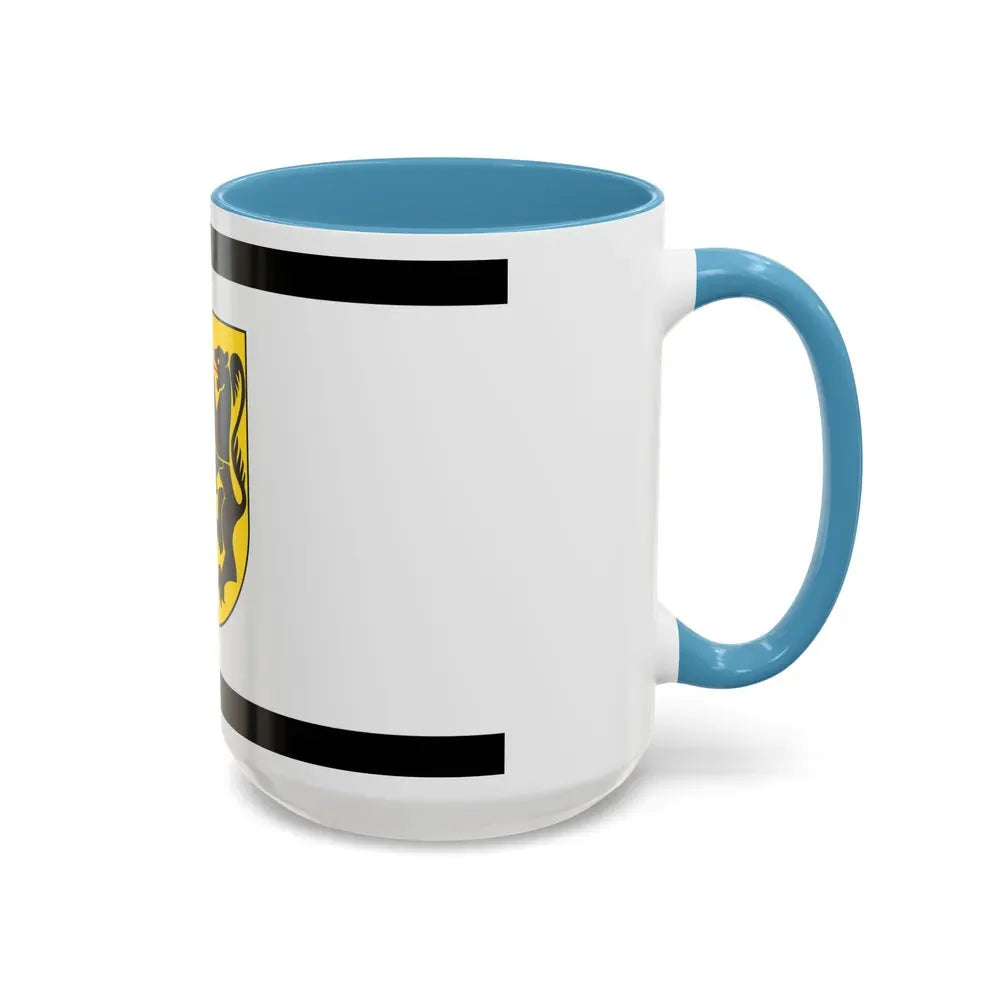 Flag of Rhein Kreises Neuss Germany - Accent Coffee Mug - Go Mug Yourself