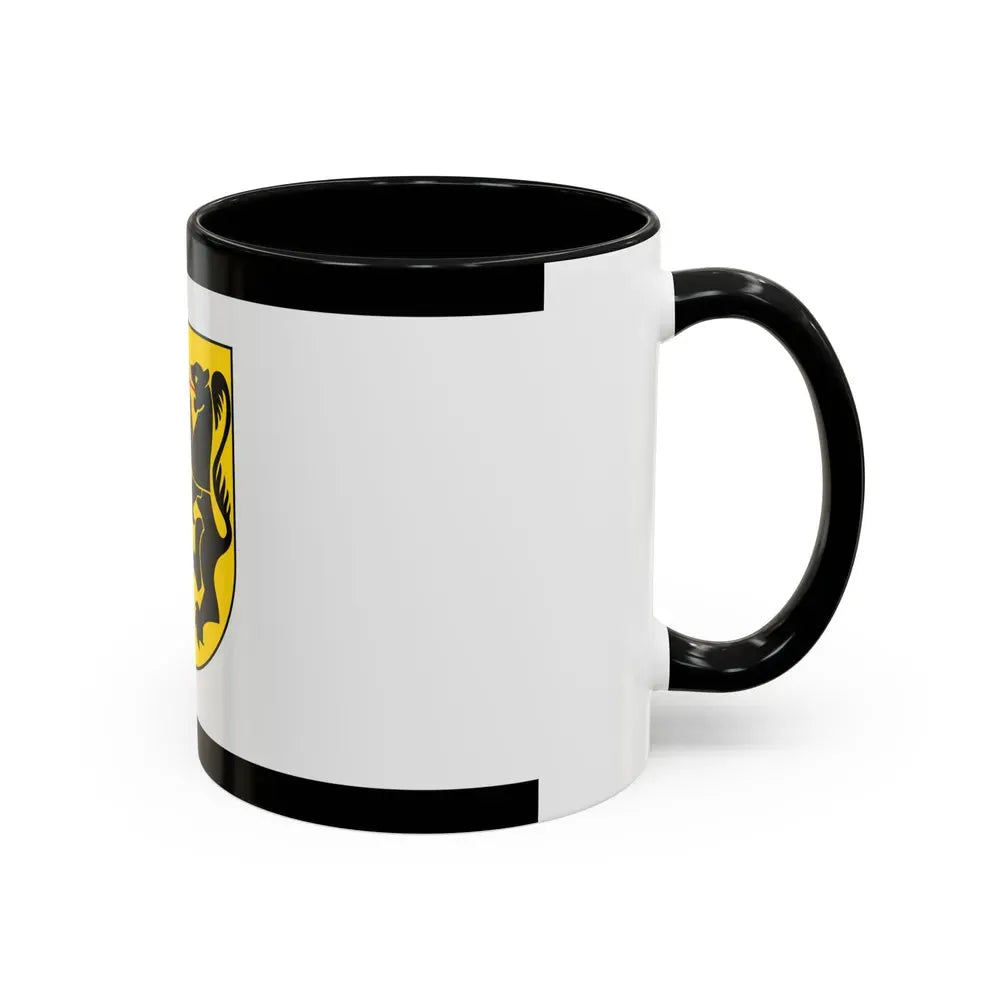 Flag of Rhein Kreises Neuss Germany - Accent Coffee Mug - Go Mug Yourself