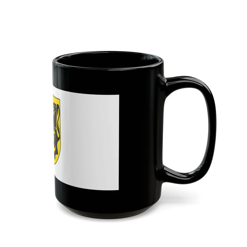 Flag of Rhein Kreises Neuss Germany - Black Coffee Mug - Go Mug Yourself