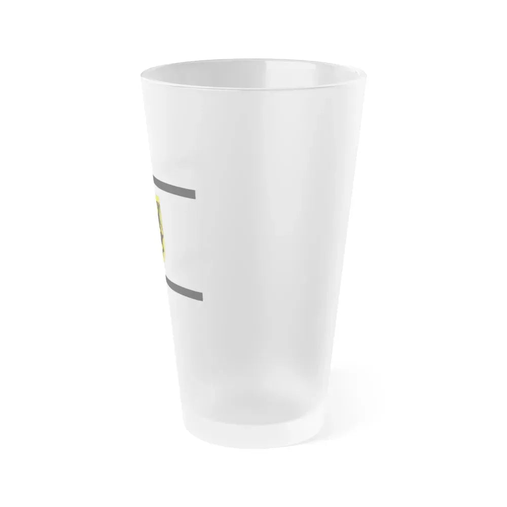 Flag of Rhein Kreises Neuss Germany - Frosted Pint Glass 16oz - Go Mug Yourself