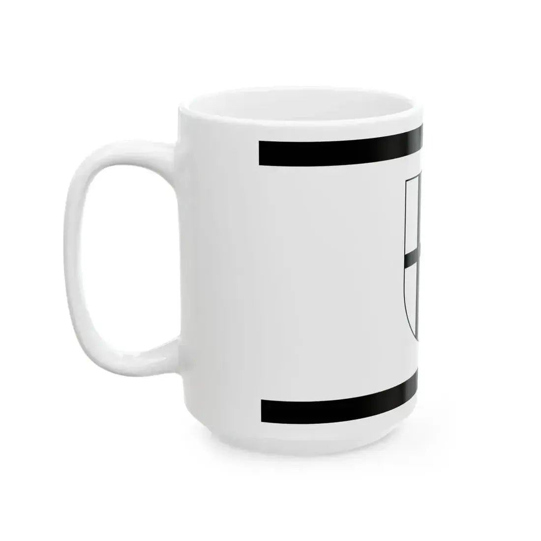 Flag of Rhein Kreises Neuss Germany - White Coffee Mug - Go Mug Yourself