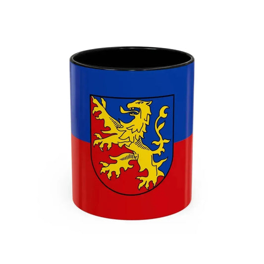 Flag of Rhein Lahn Kreis Germany - Accent Coffee Mug 11oz Black - Go Mug Yourself