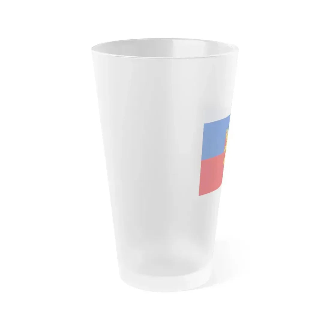 Flag of Rhein Lahn Kreis Germany - Frosted Pint Glass 16oz - Go Mug Yourself