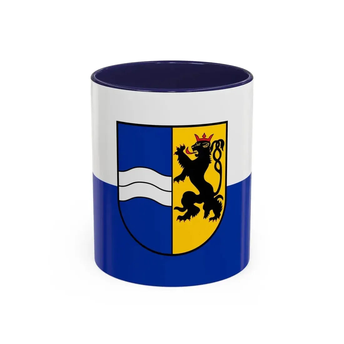 Flag of Rhein Neckar Kreis Germany - Accent Coffee Mug 11oz Navy - Go Mug Yourself