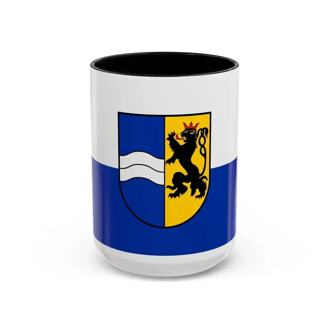 Flag of Rhein Neckar Kreis Germany - Accent Coffee Mug 15oz Black - Go Mug Yourself