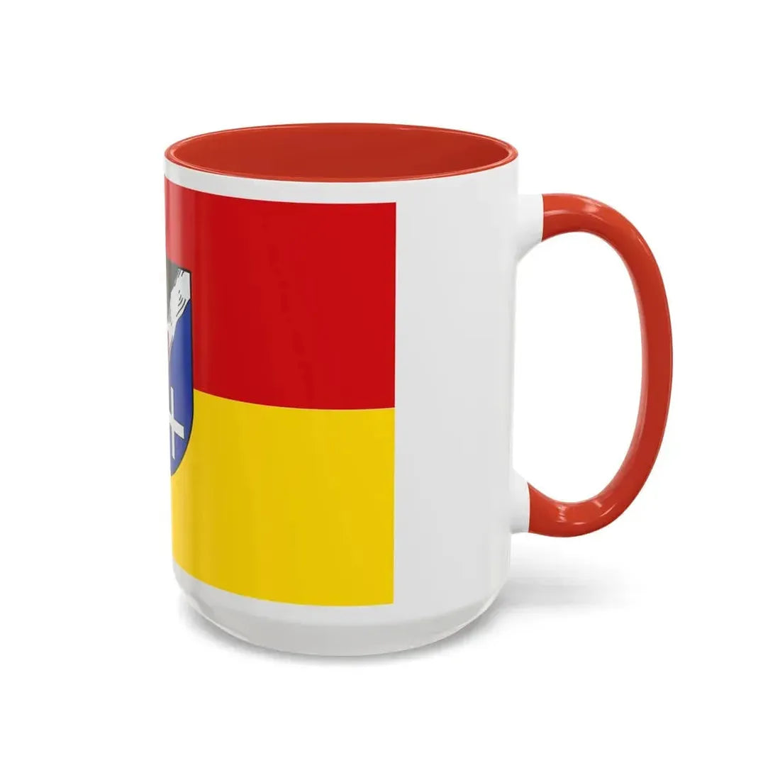 Flag of Rhein Pfalz Kreis Germany - Accent Coffee Mug - Go Mug Yourself