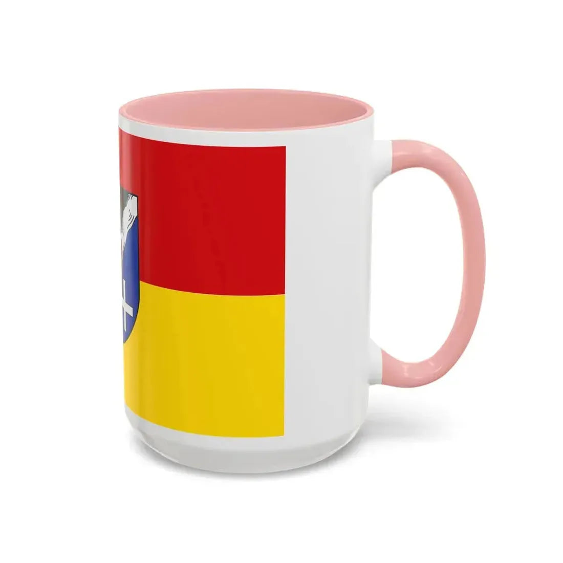 Flag of Rhein Pfalz Kreis Germany - Accent Coffee Mug - Go Mug Yourself