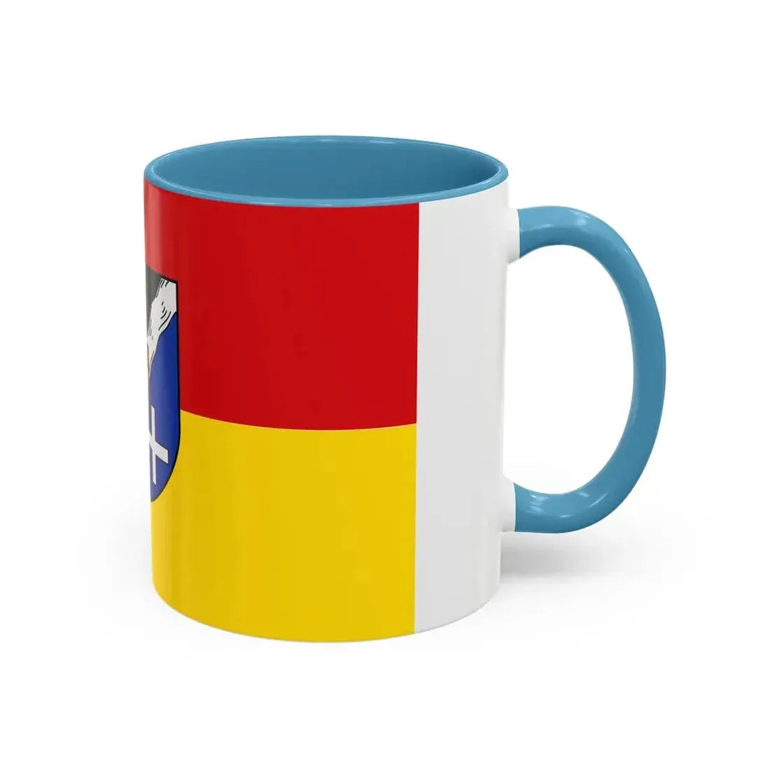 Flag of Rhein Pfalz Kreis Germany - Accent Coffee Mug - Go Mug Yourself