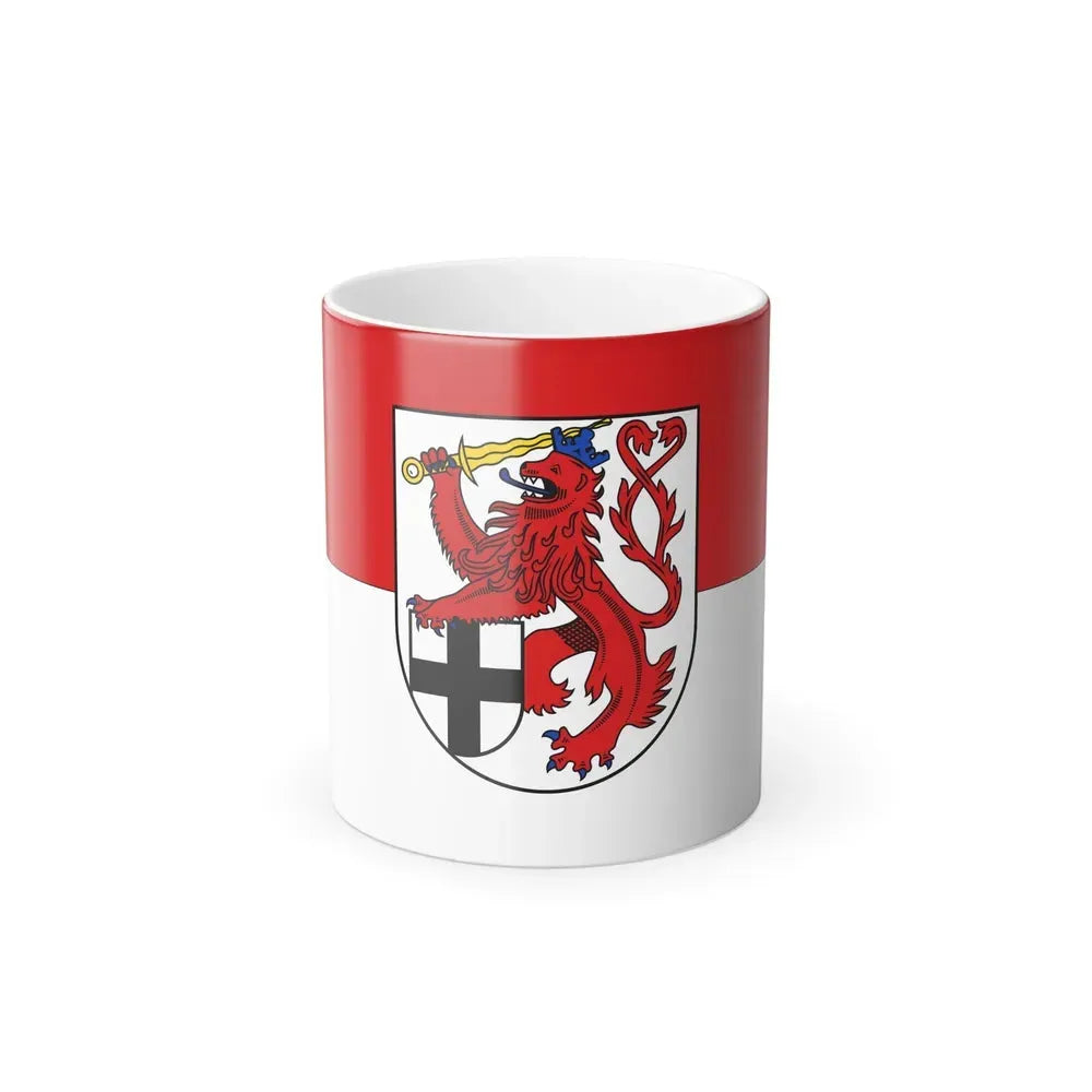 Flag of Rhein Sieg Kreis Germany - Color Changing Coffee Mug 11oz - Go Mug Yourself