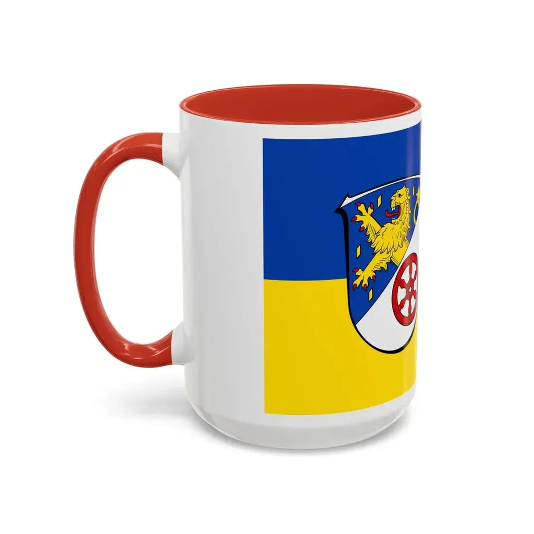 Flag of Rheingau Taunus Kreis Germany - Accent Coffee Mug - Go Mug Yourself