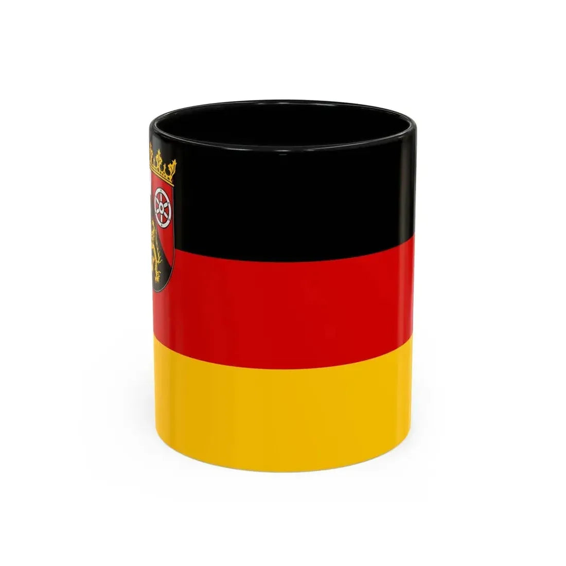 Flag of Rhineland Palatinate Germany - Accent Coffee Mug 11oz Black - Go Mug Yourself
