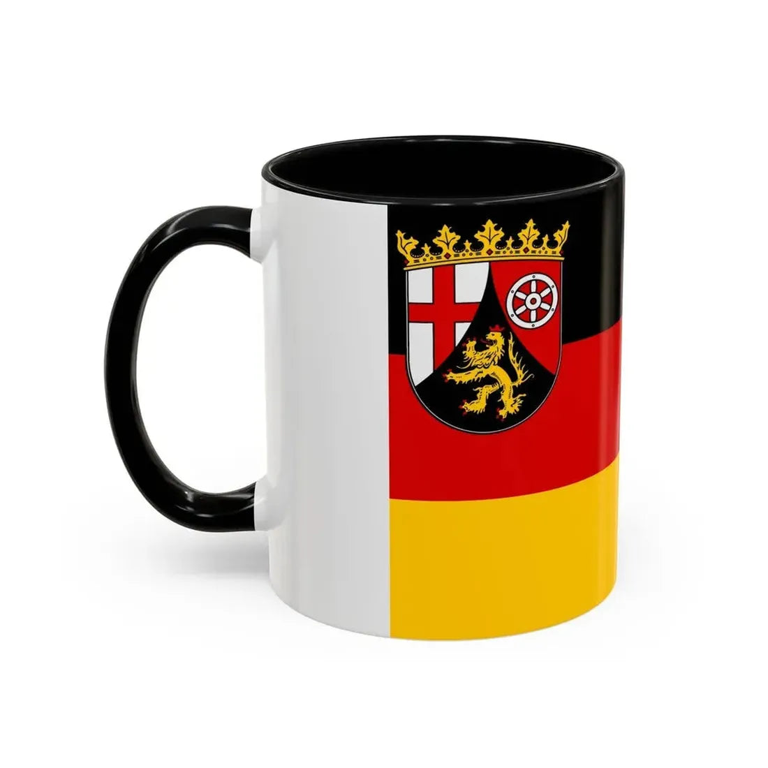 Flag of Rhineland Palatinate Germany - Accent Coffee Mug - Go Mug Yourself