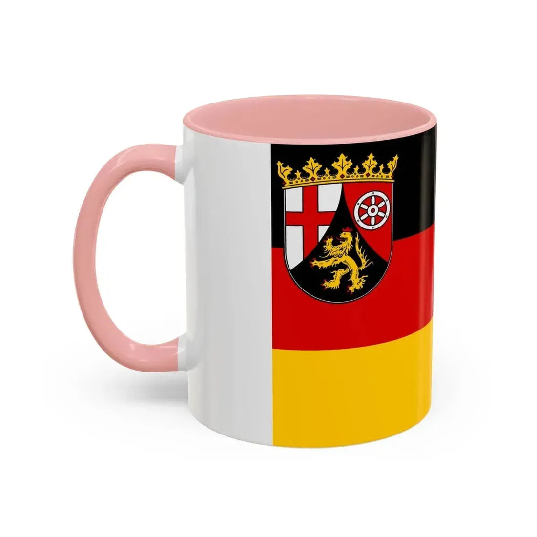Flag of Rhineland Palatinate Germany - Accent Coffee Mug - Go Mug Yourself
