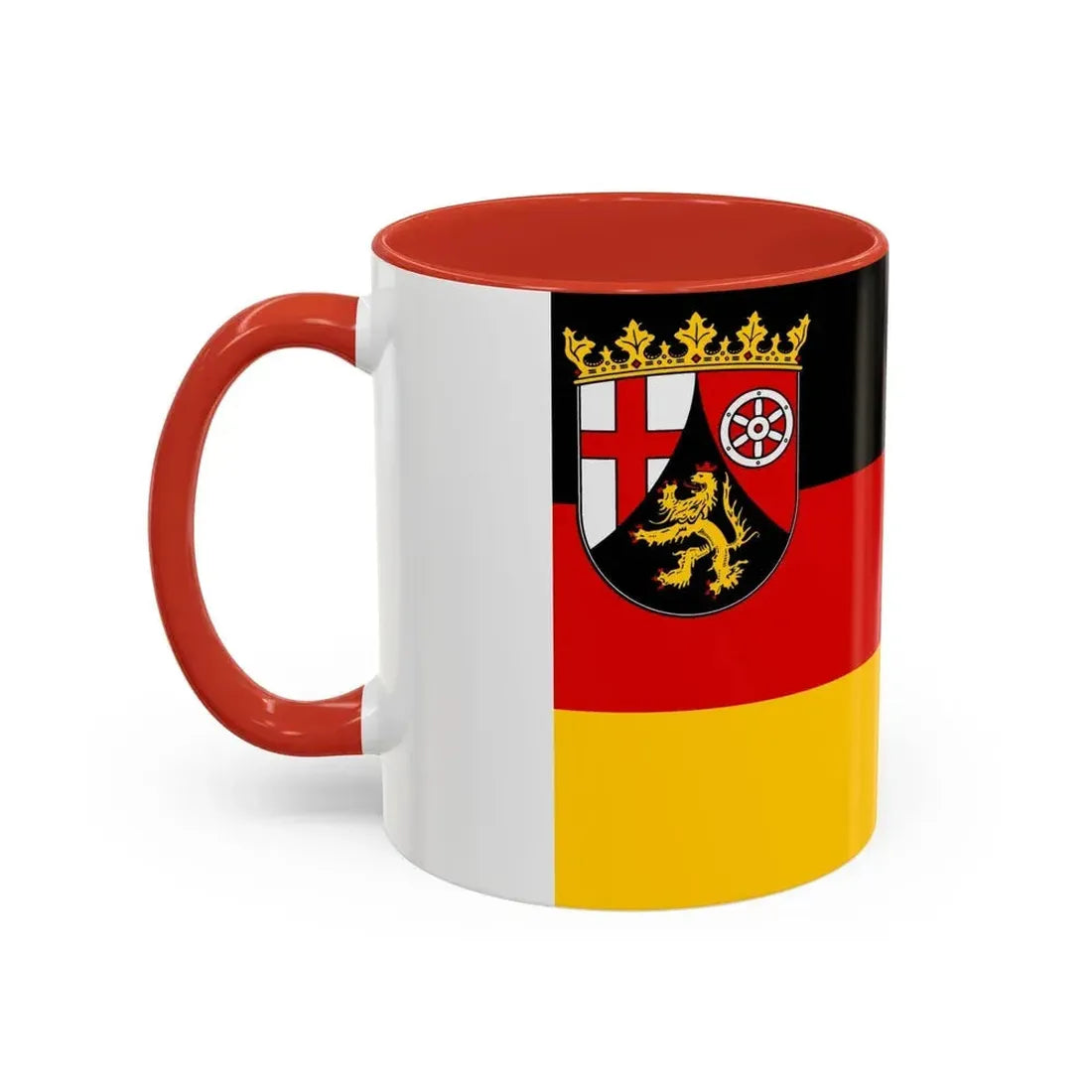 Flag of Rhineland Palatinate Germany - Accent Coffee Mug - Go Mug Yourself