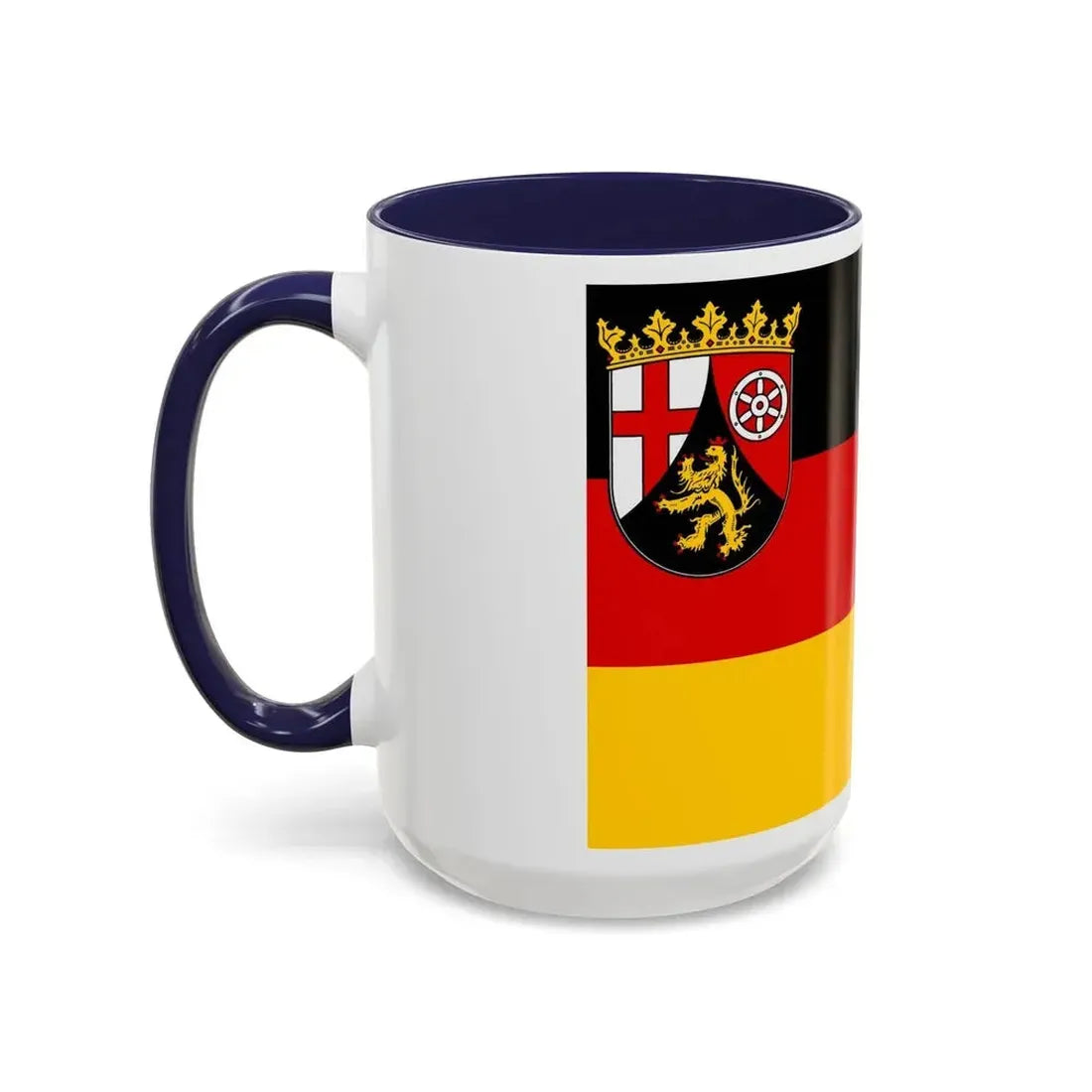 Flag of Rhineland Palatinate Germany - Accent Coffee Mug - Go Mug Yourself
