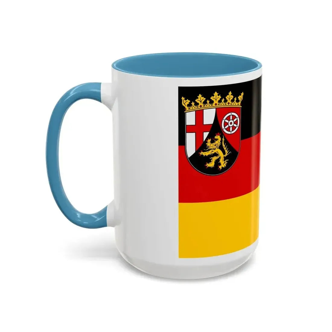 Flag of Rhineland Palatinate Germany - Accent Coffee Mug - Go Mug Yourself