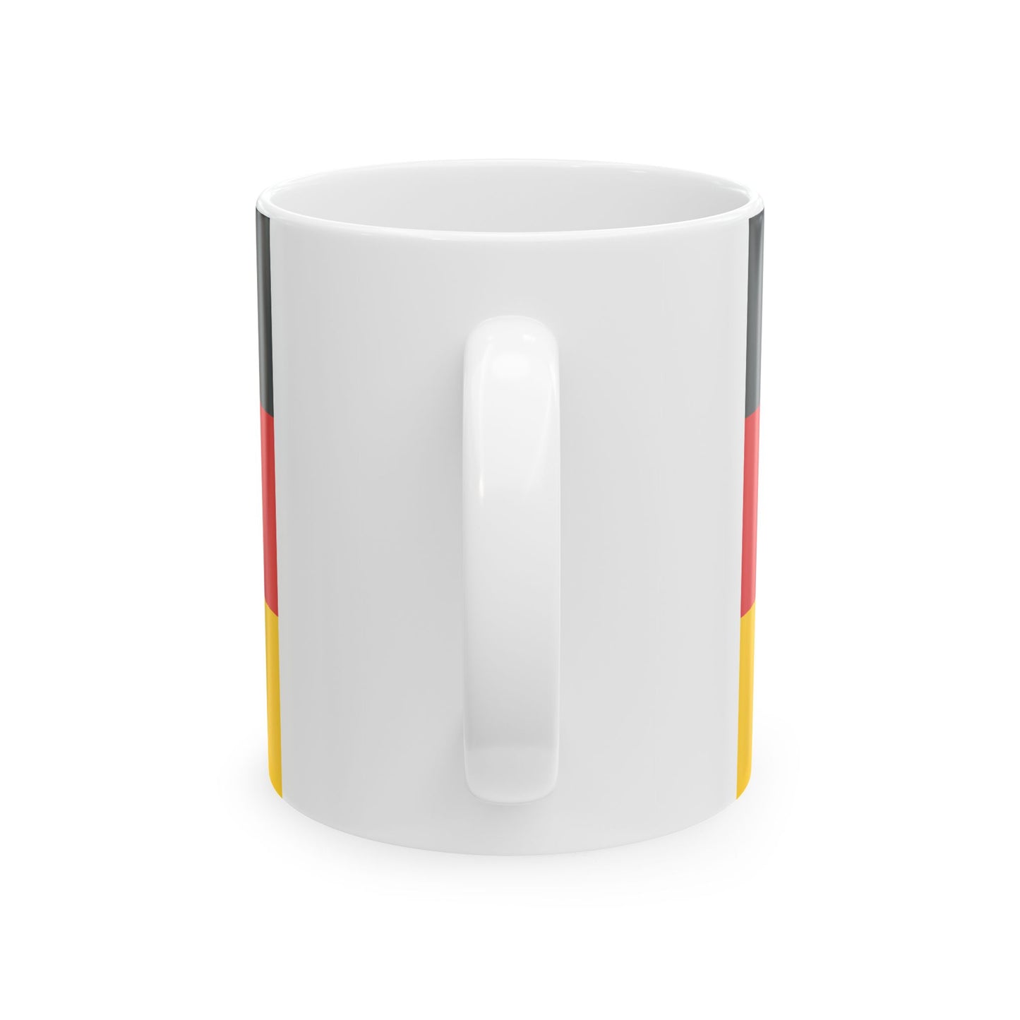 Flag of Rhineland-Palatinate with centered coat of arms (Germany) White Coffee Mug-Go Mug Yourself