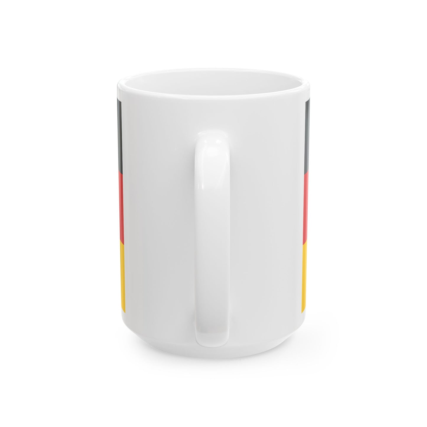 Flag of Rhineland-Palatinate with centered coat of arms (Germany) White Coffee Mug-Go Mug Yourself
