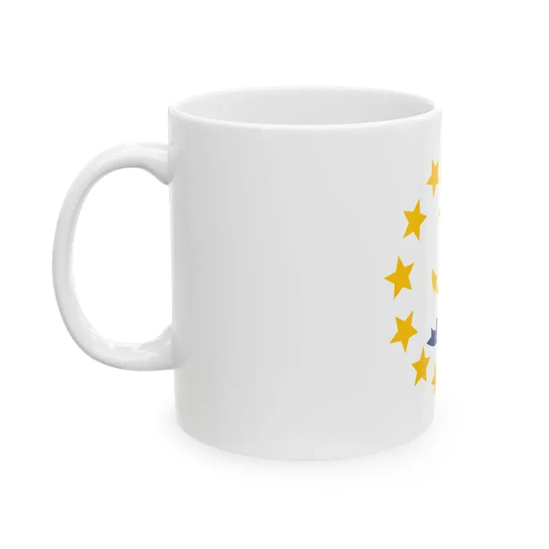 Flag of Rhode Island 3-2 (United States) White Coffee Mug - Go Mug Yourself
