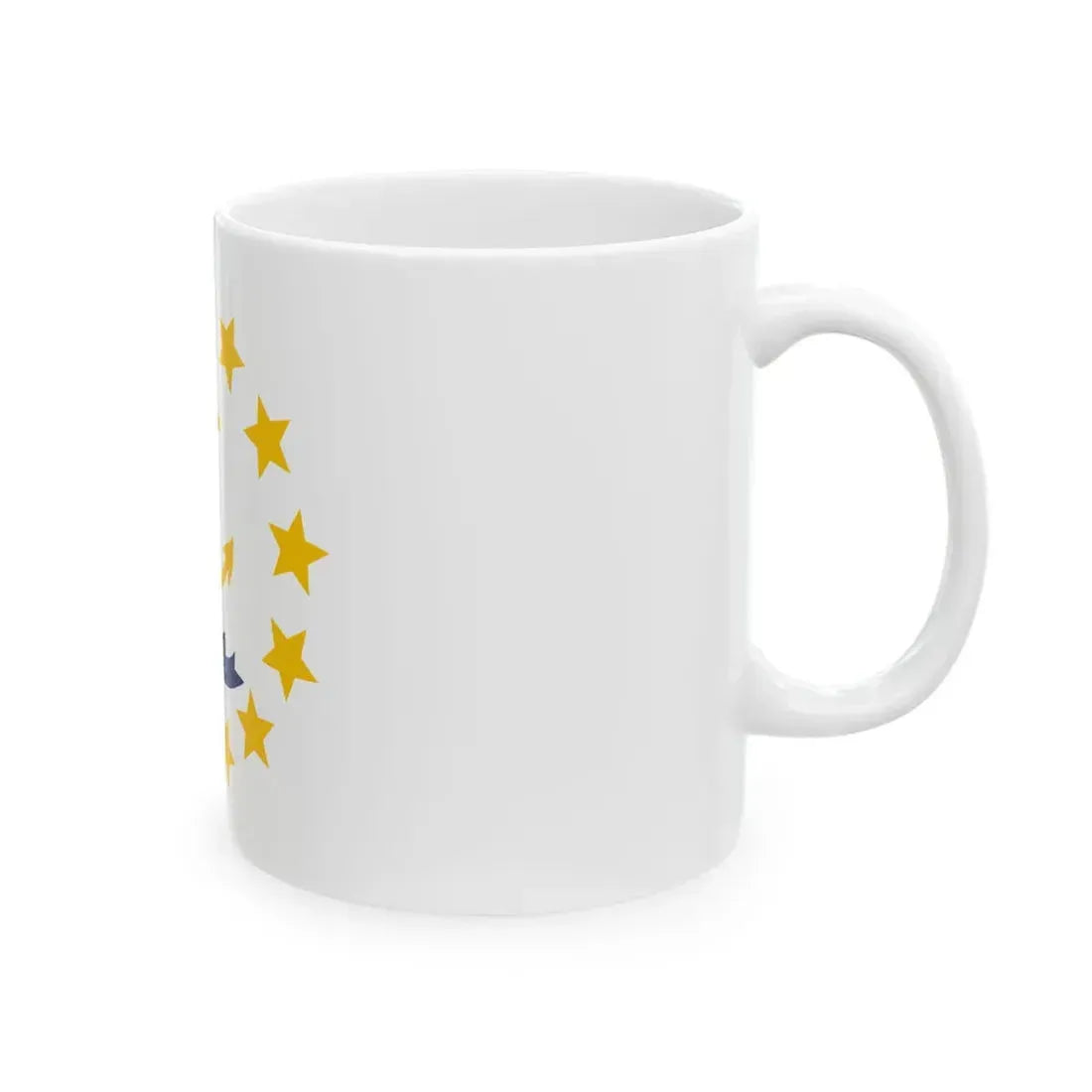 Flag of Rhode Island 3-2 (United States) White Coffee Mug - Go Mug Yourself