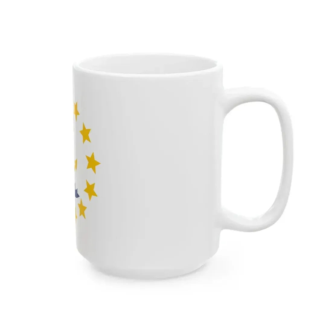 Flag of Rhode Island 3-2 (United States) White Coffee Mug - Go Mug Yourself