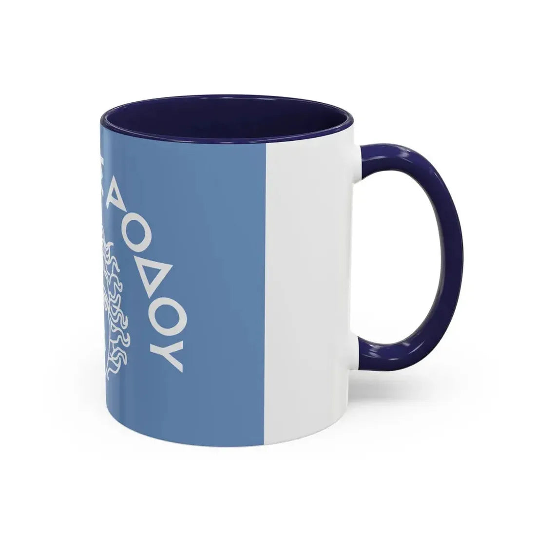 Flag of Rhodes Island Greece - Accent Coffee Mug - Go Mug Yourself