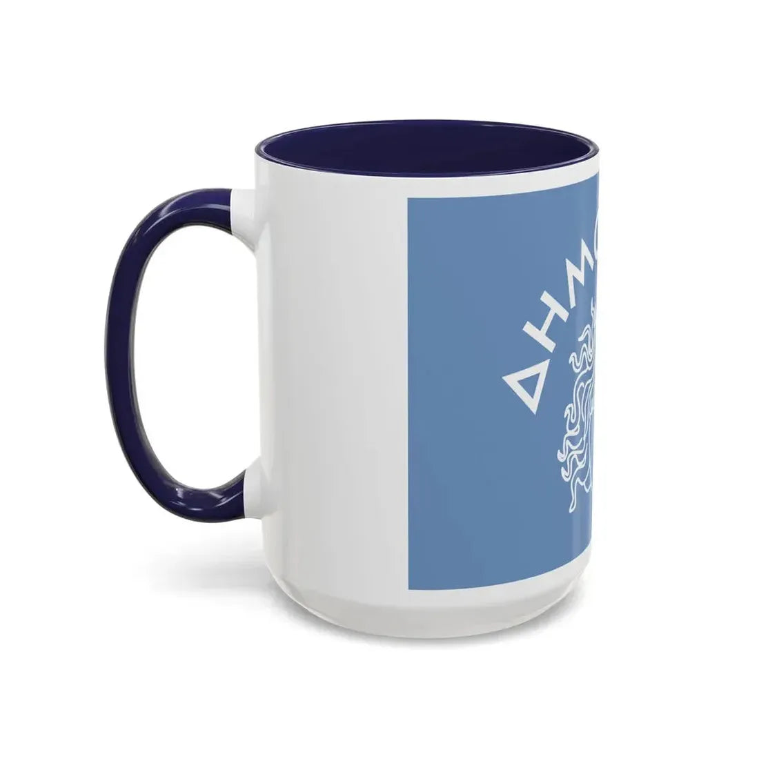 Flag of Rhodes Island Greece - Accent Coffee Mug - Go Mug Yourself