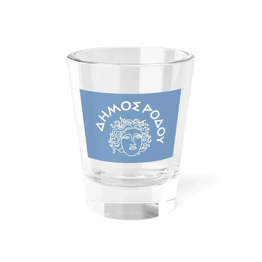 Flag of Rhodes Island Greece - Shot Glass 1.5oz 1.5oz - Go Mug Yourself