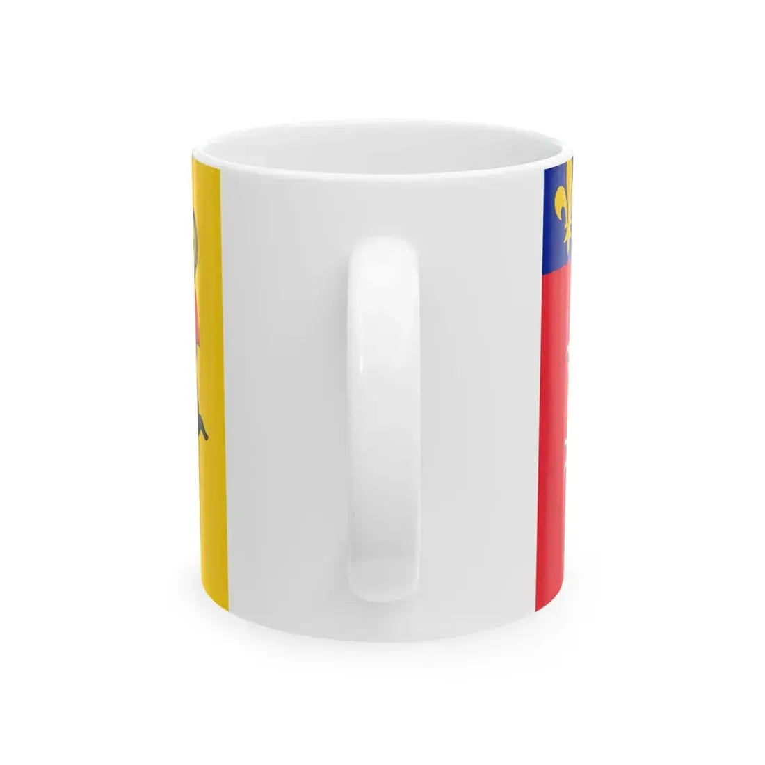 Flag of Rhone (France) White Coffee Mug - Go Mug Yourself