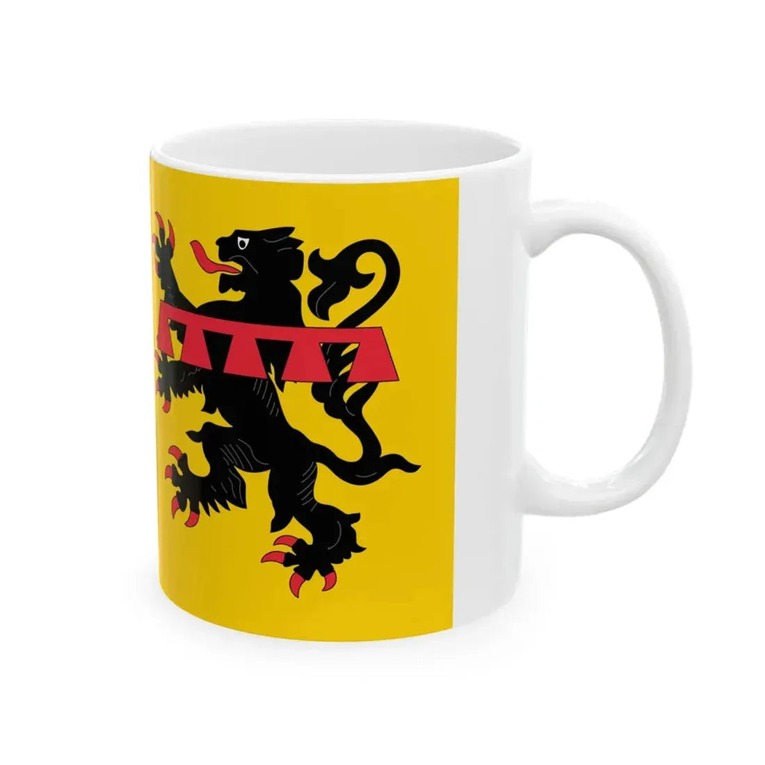 Flag of Rhone (France) White Coffee Mug - Go Mug Yourself