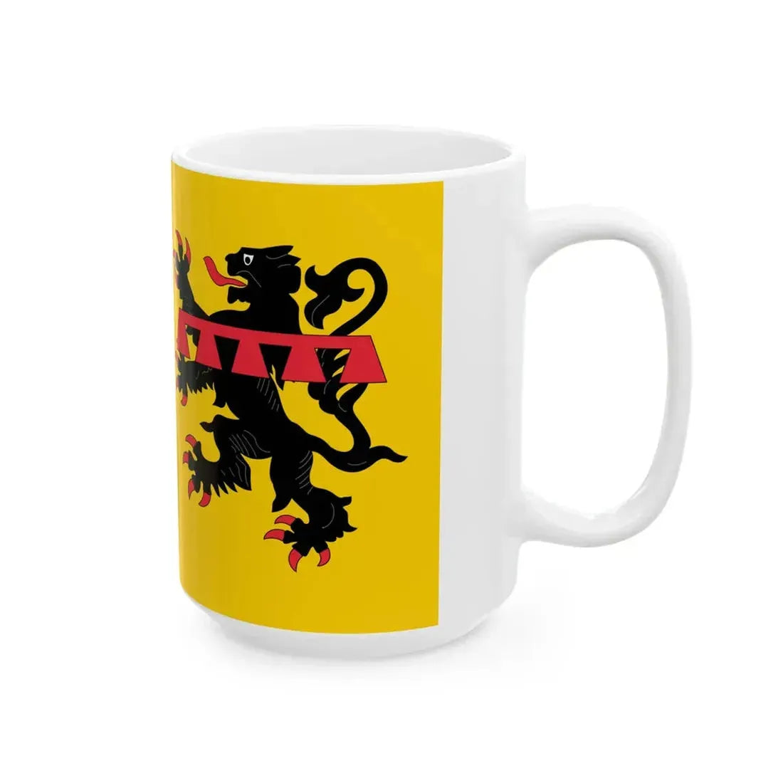 Flag of Rhone (France) White Coffee Mug - Go Mug Yourself