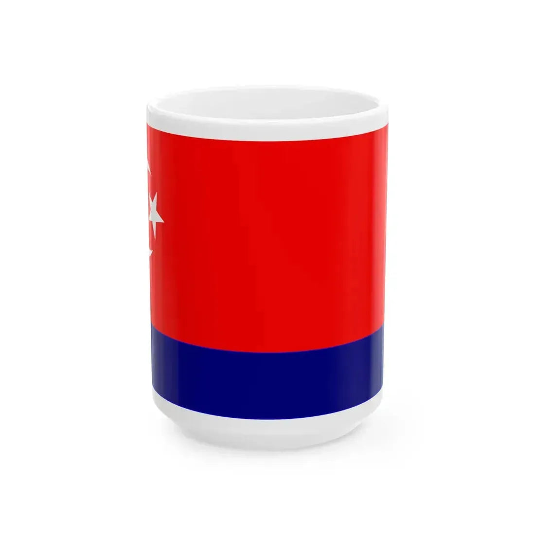 Flag of Riau Independists (Indonesia) White Coffee Mug 15oz - Go Mug Yourself