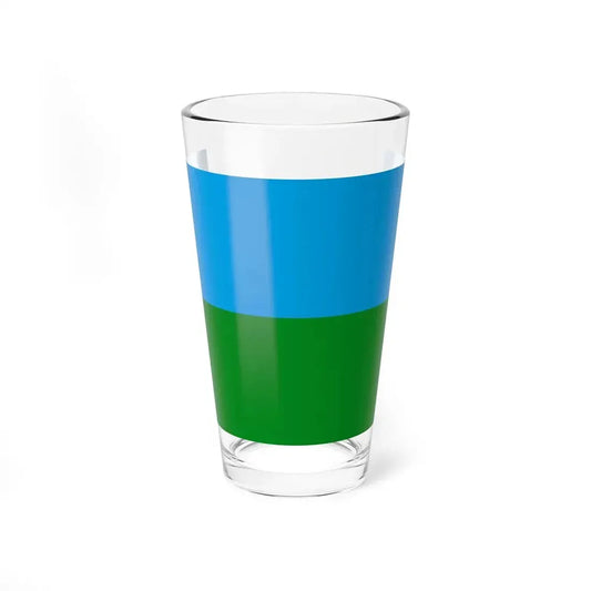 Flag of Riccione (Italy) Pint Glass 16oz 16oz - Go Mug Yourself