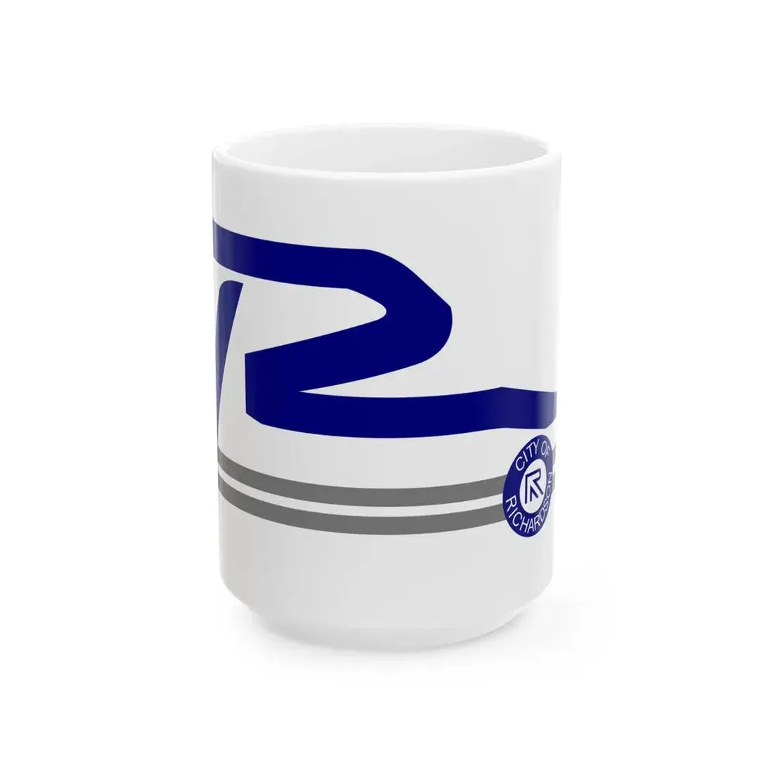 Flag of Richardson Texas (United States) White Coffee Mug 15oz - Go Mug Yourself