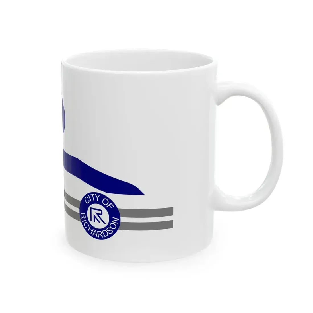 Flag of Richardson Texas (United States) White Coffee Mug - Go Mug Yourself