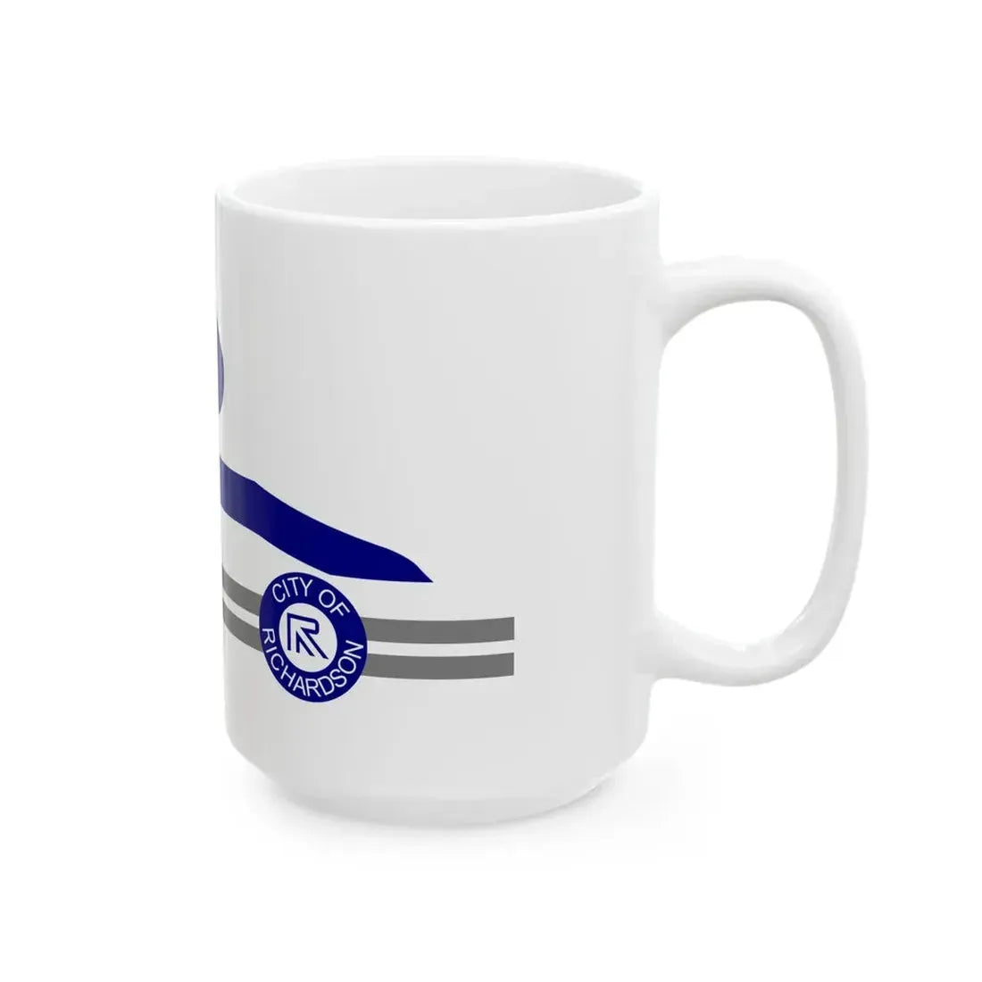 Flag of Richardson Texas (United States) White Coffee Mug - Go Mug Yourself
