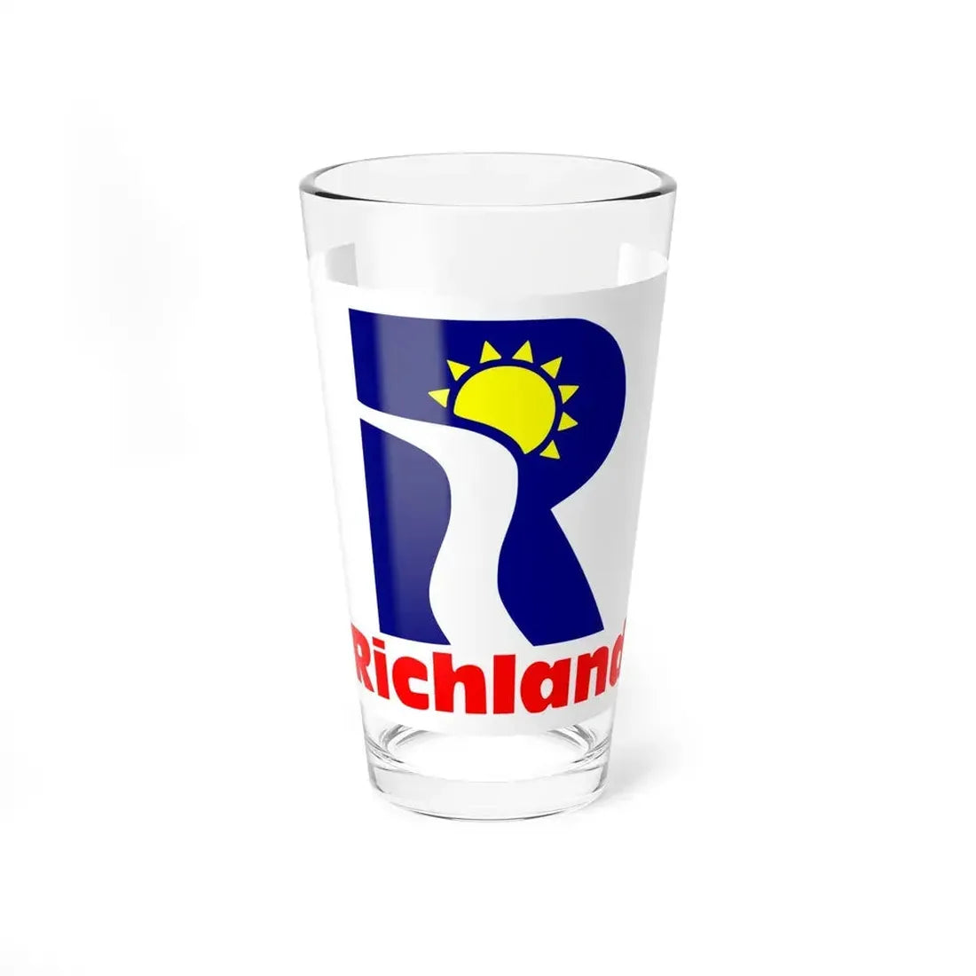 Flag of Richland, Washington - Pint Glass 16oz 16oz - Go Mug Yourself