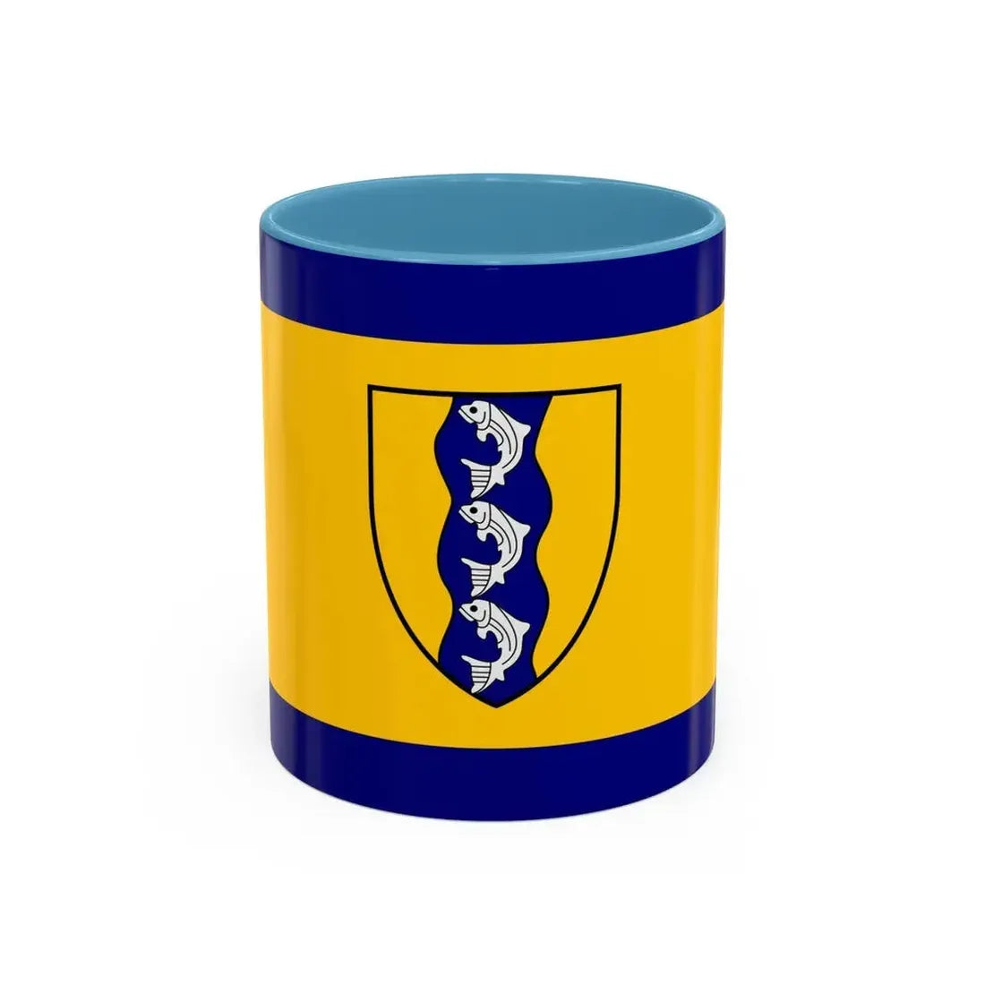 Flag of Richmond British Columbia Canada - Accent Coffee Mug 11oz Light Blue - Go Mug Yourself
