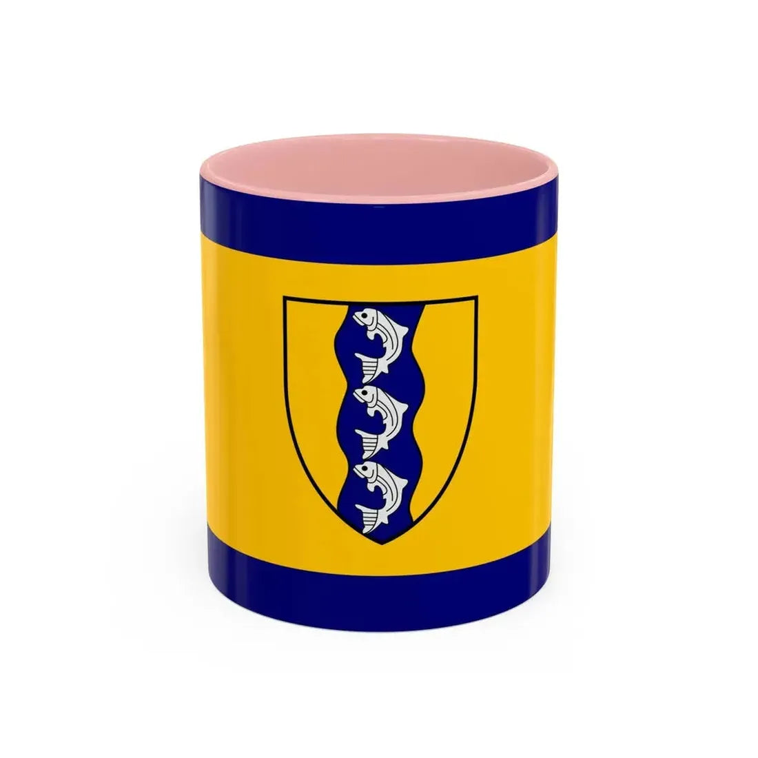 Flag of Richmond British Columbia Canada - Accent Coffee Mug 11oz Pink - Go Mug Yourself