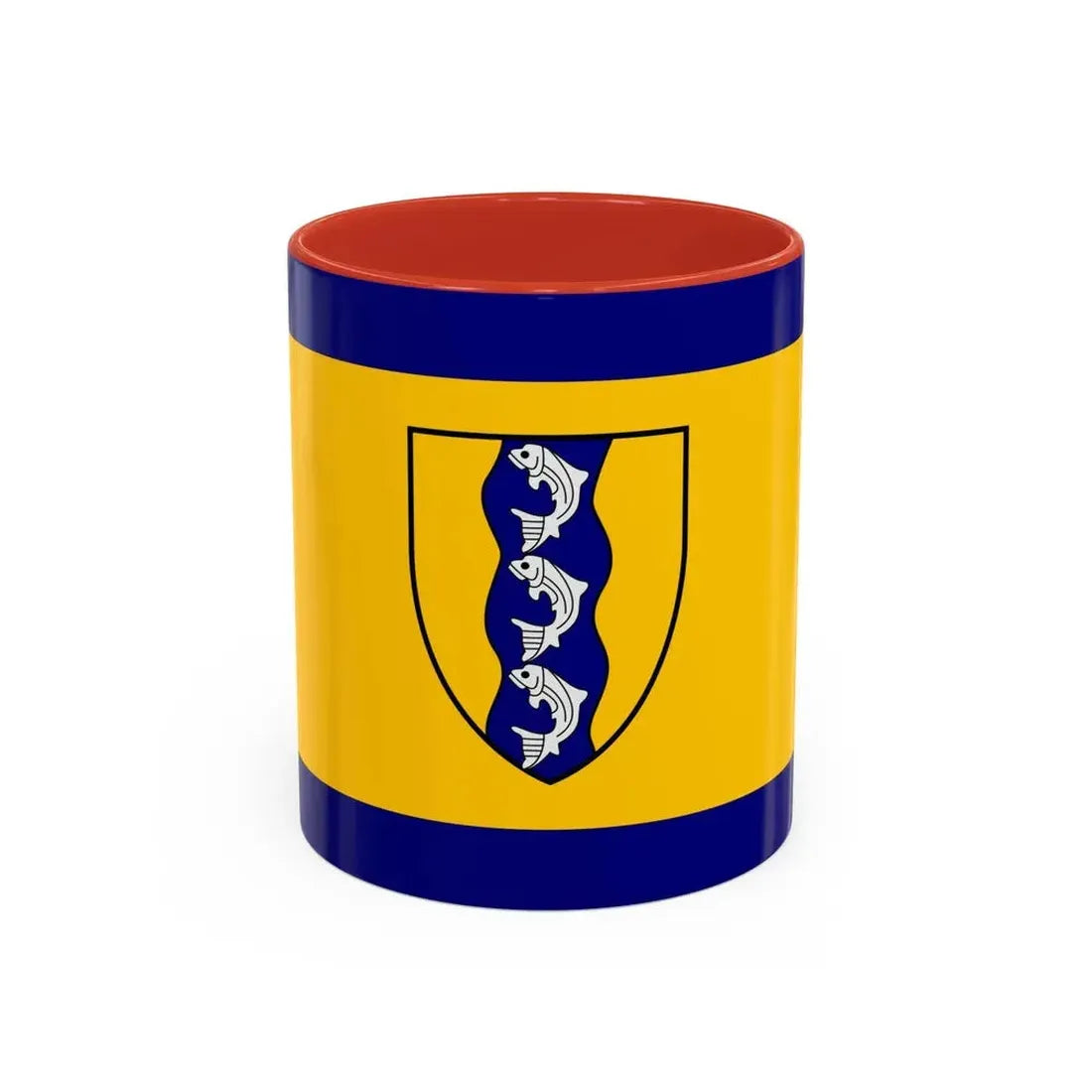 Flag of Richmond British Columbia Canada - Accent Coffee Mug 11oz Red - Go Mug Yourself