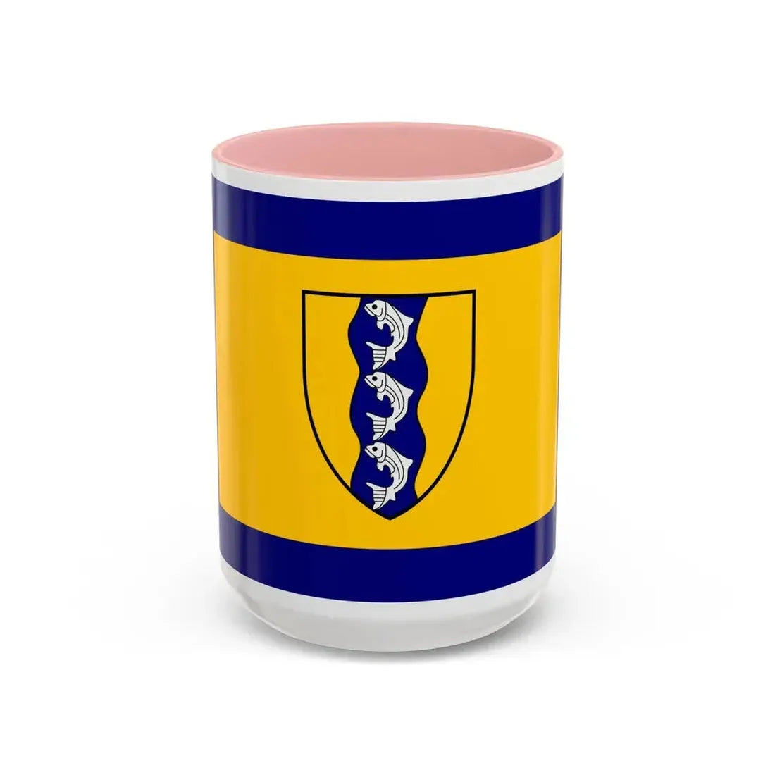 Flag of Richmond British Columbia Canada - Accent Coffee Mug 15oz Pink - Go Mug Yourself