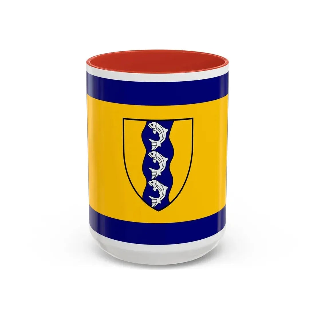 Flag of Richmond British Columbia Canada - Accent Coffee Mug 15oz Red - Go Mug Yourself