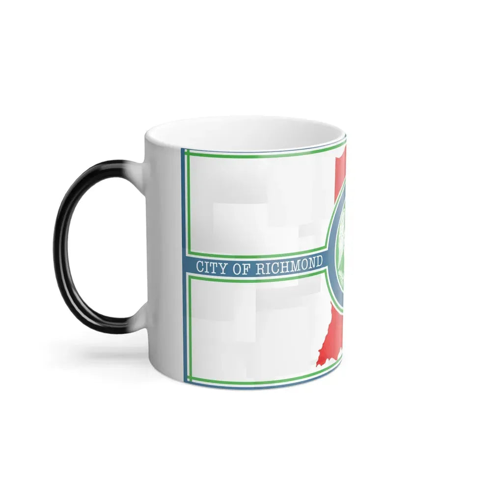 Flag of Richmond, Indiana - Color Changing Coffee Mug - Go Mug Yourself