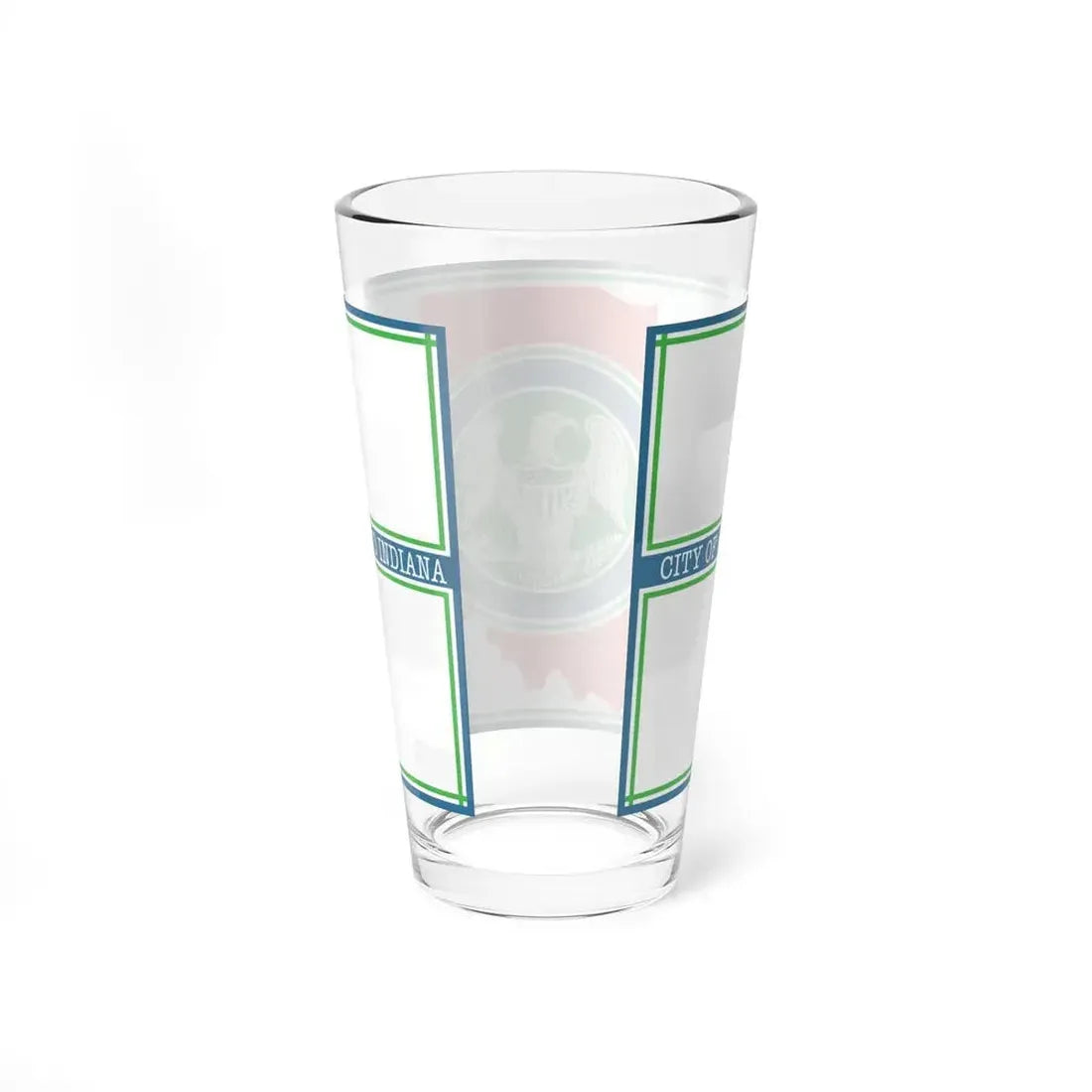 Flag of Richmond, Indiana - Pint Glass 16oz - Go Mug Yourself