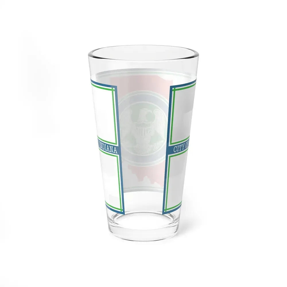 Flag of Richmond, Indiana - Pint Glass 16oz - Go Mug Yourself