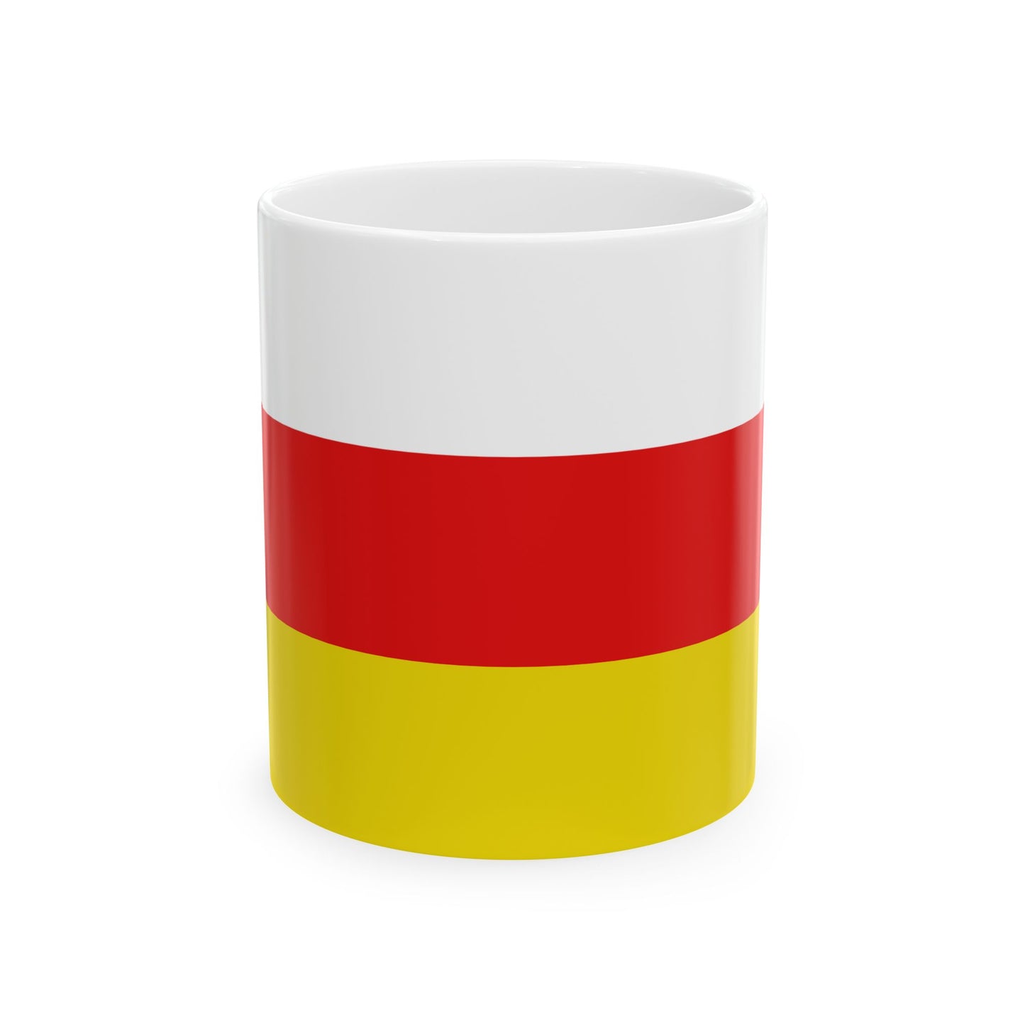 Flag of Riemst (Belgium) White Coffee Mug-11oz-Go Mug Yourself