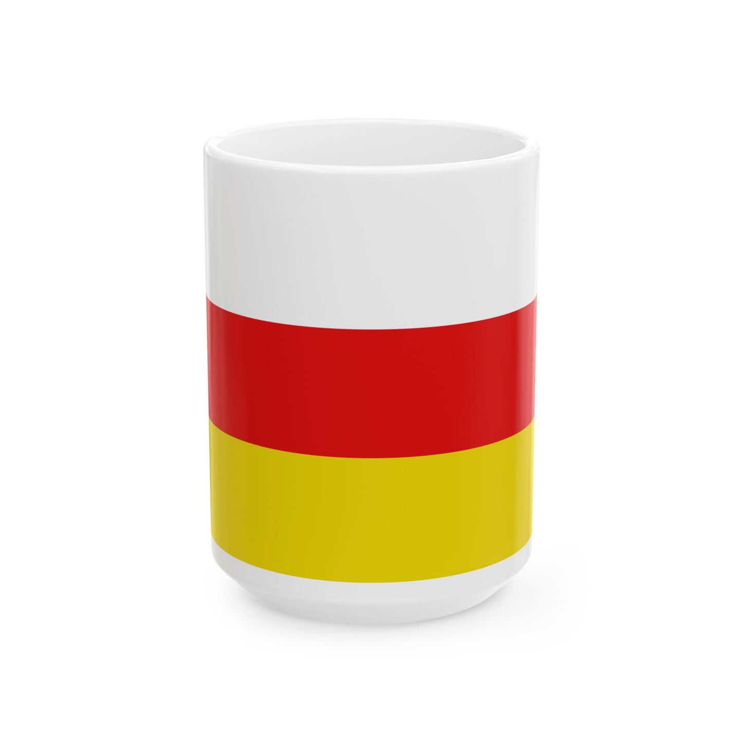 Flag of Riemst (Belgium) White Coffee Mug-15oz-Go Mug Yourself