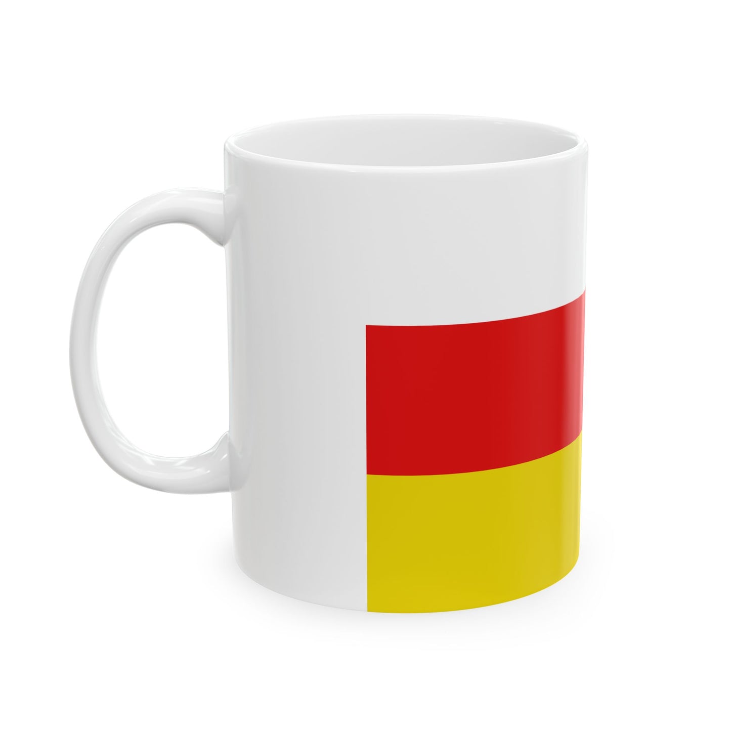 Flag of Riemst (Belgium) White Coffee Mug-Go Mug Yourself
