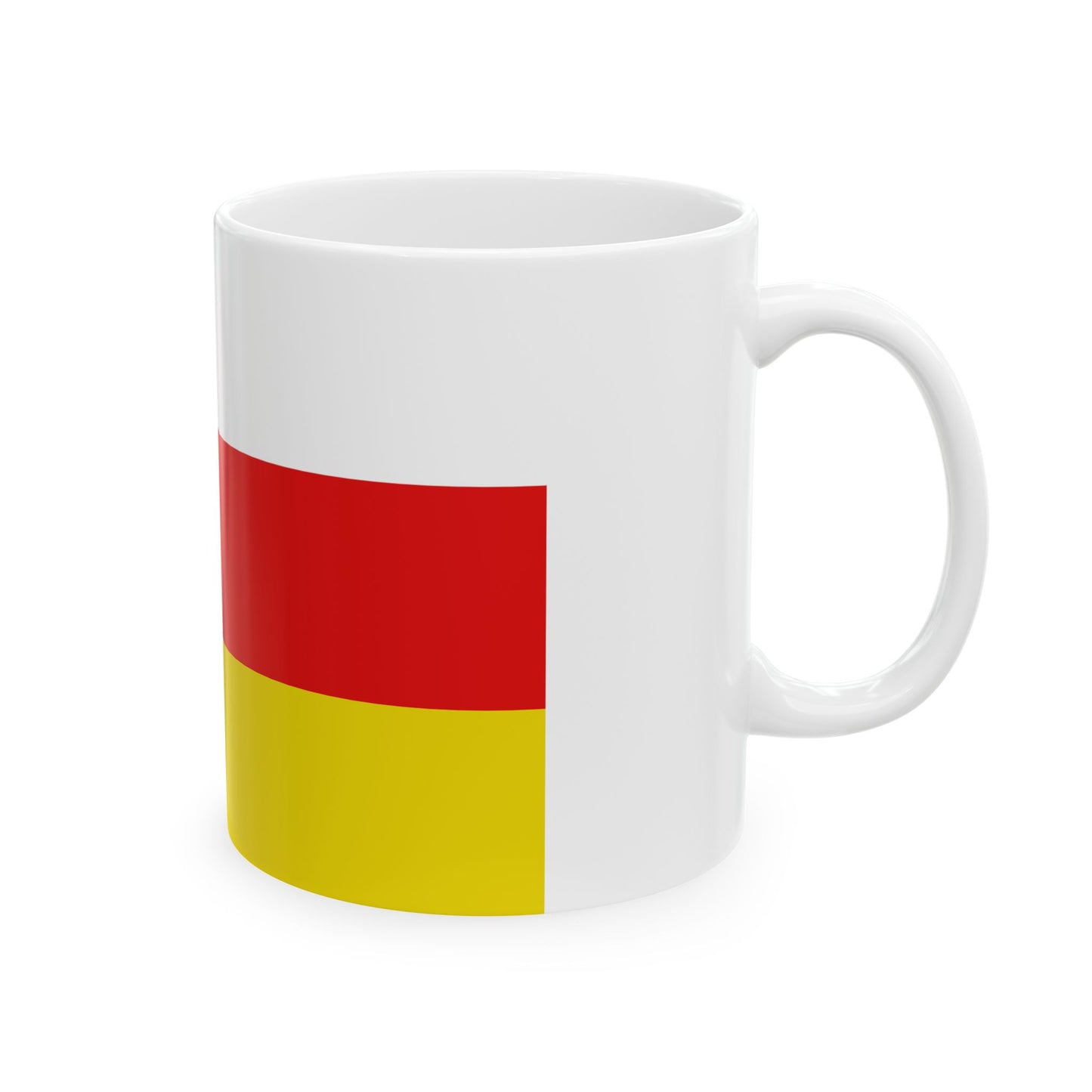 Flag of Riemst (Belgium) White Coffee Mug-Go Mug Yourself