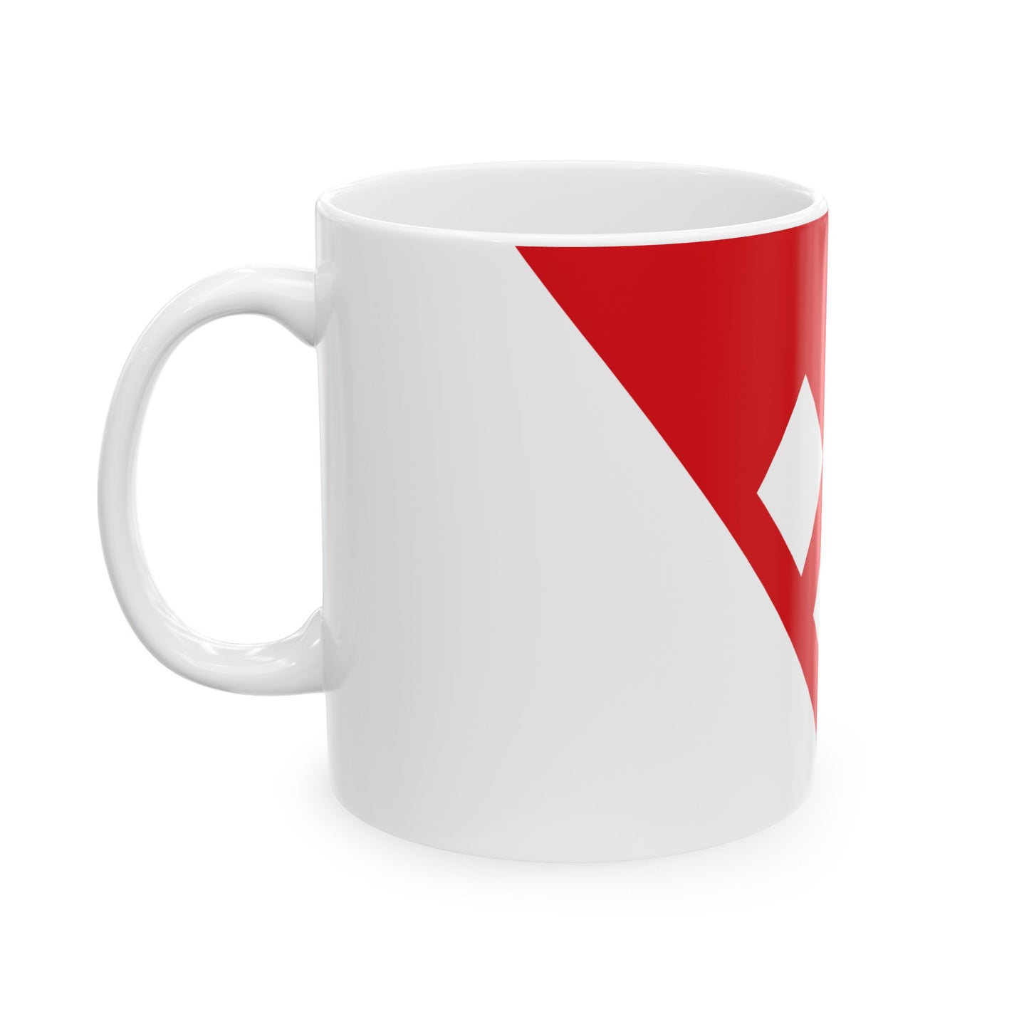 Flag of Rijkevorsel (Belgium) White Coffee Mug-Go Mug Yourself